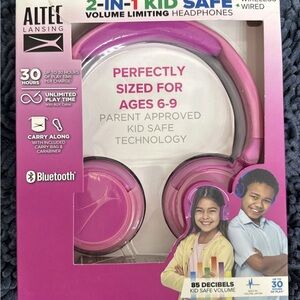 Altec Lansing Pink Kid Safe Headphones